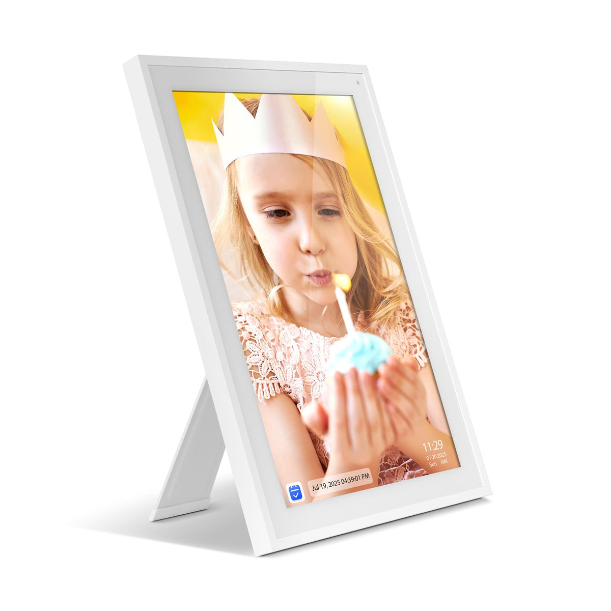 Aluratek 15.6" Smart WiFi Digital Calendar and Photo Frame with Touchscreen IPS LCD Display