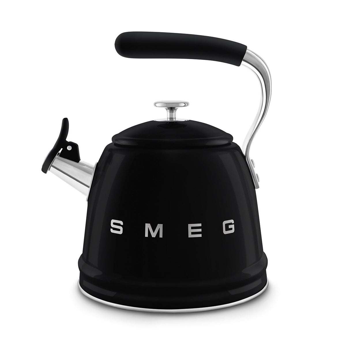 Smeg Whistling Stovetop Kettle Black