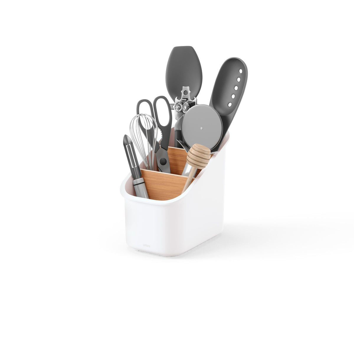 Umbra Bellwood Utensil Holder Wht/Nat