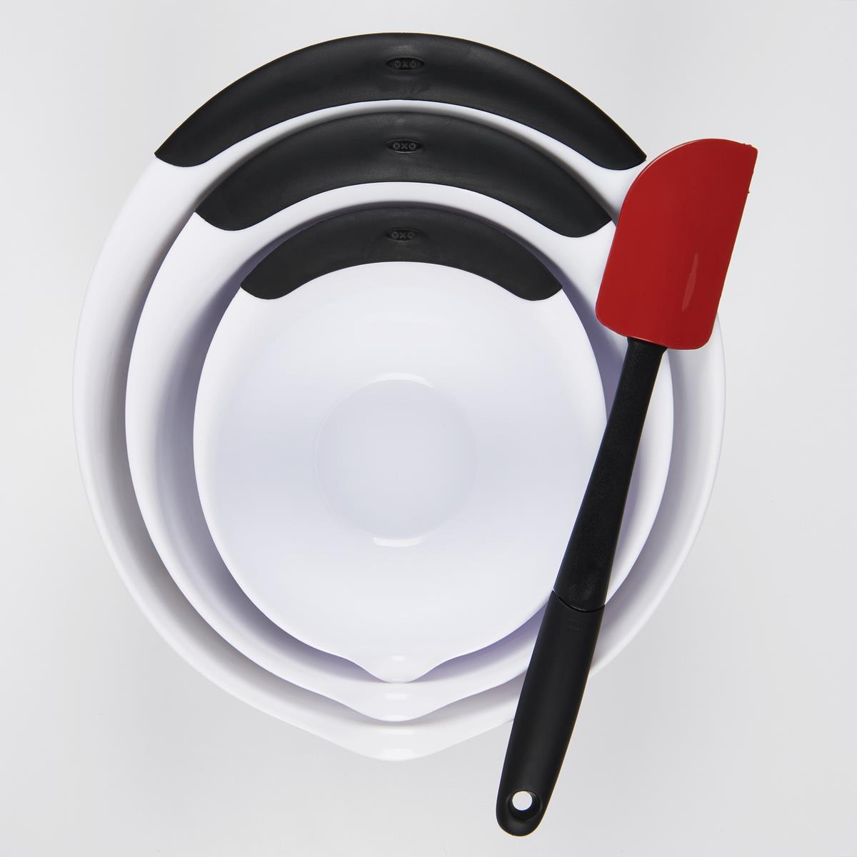 OXO Good Grips 3pc Mixing Bowl Set w/ Black Handles