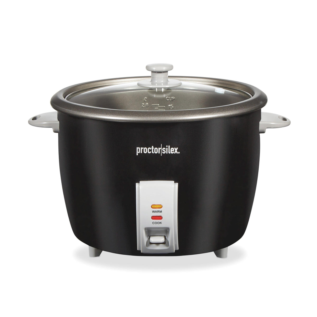 Proctor Silex 30 Cup Rice Maker w/ Glass Lid Black
