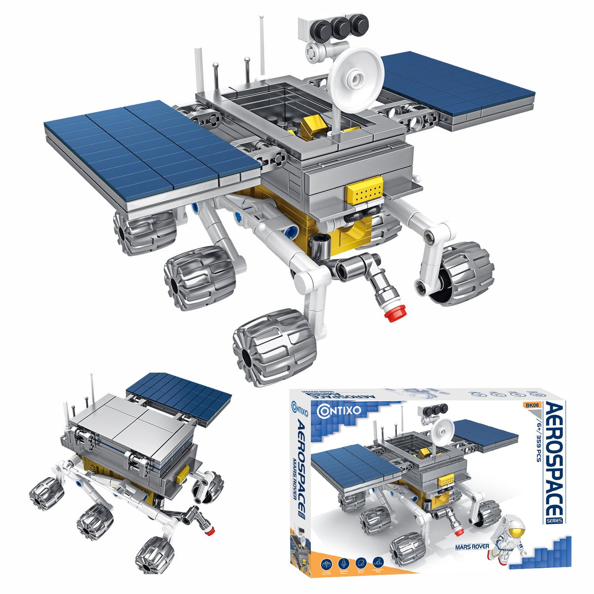 Contixo BK06 Aerospace Series Mars Rover Building Block Set-359 PCS