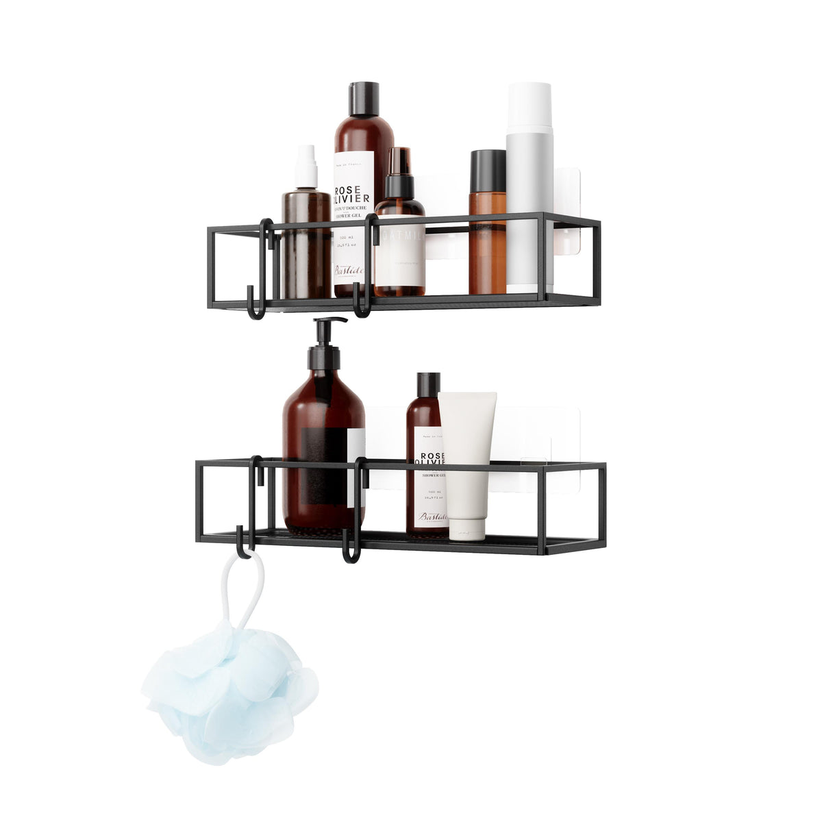 Umbra Cubiko Adhesive Bin Set of 2 White