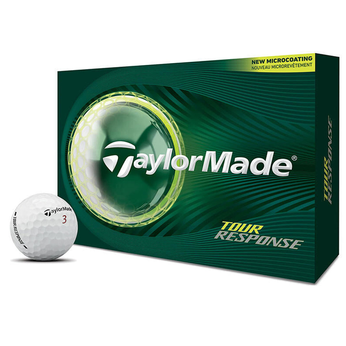 TaylorMade Tour Response White Golf Balls - 1 Dozen