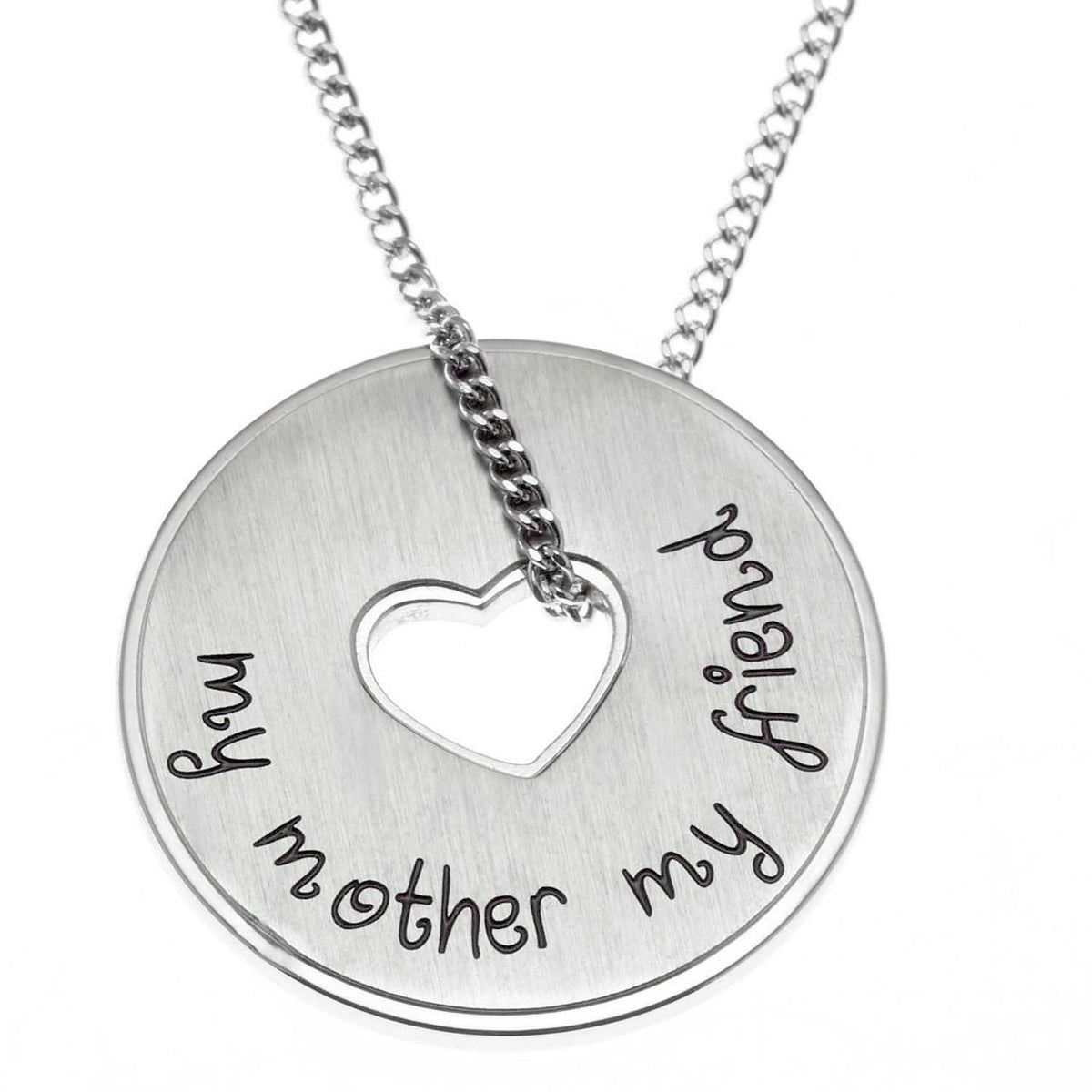 Joyful Sentiments My Mother Disc Pendant Necklace