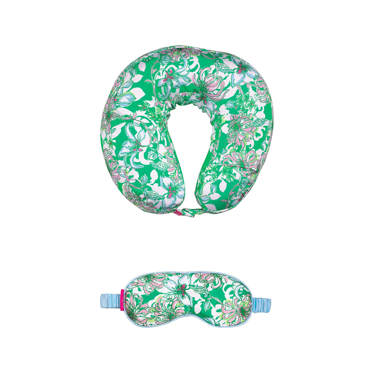 Lilly Pulitzer Neck Pillow and eye mask , Blossom Views