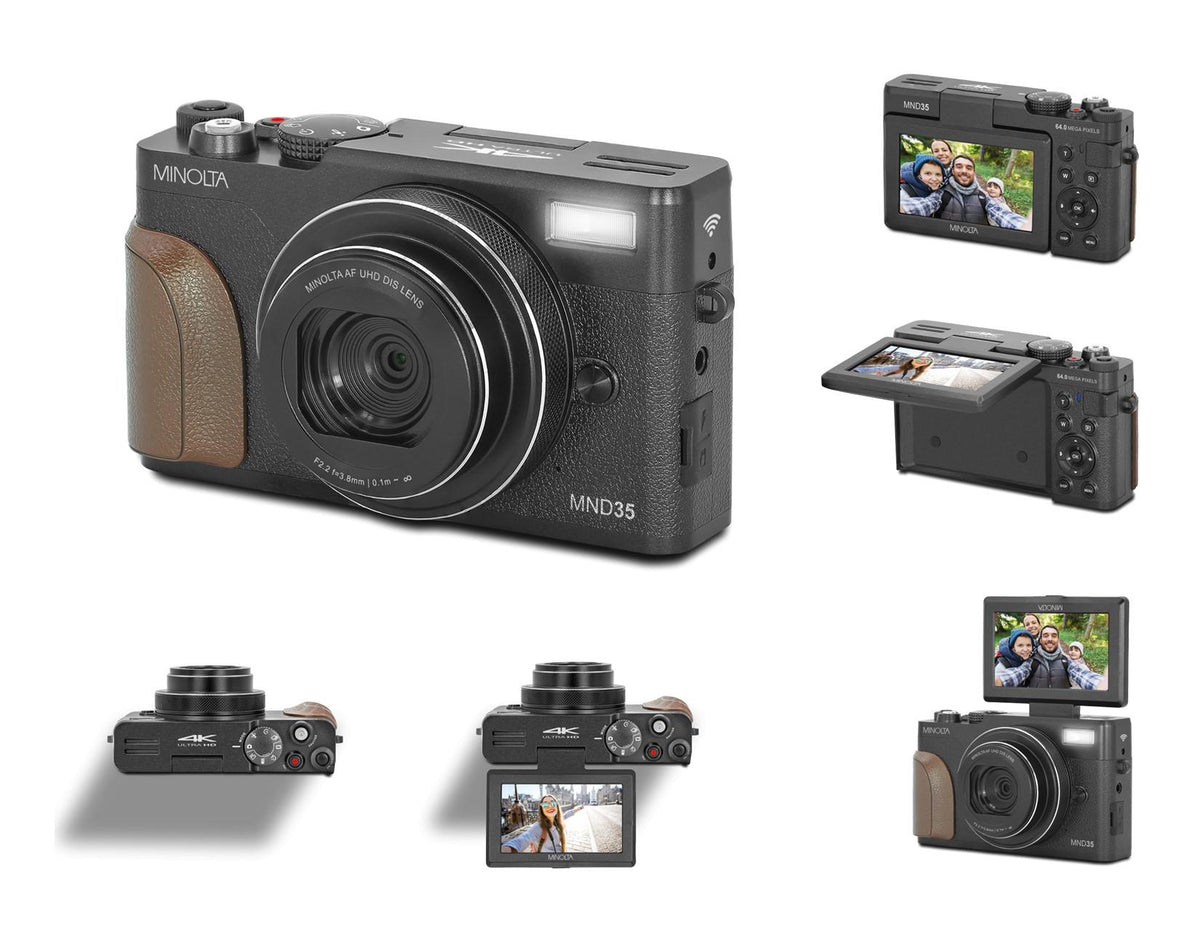 Minolta 64MP/4K/WiFi Autofocus Digital Camera