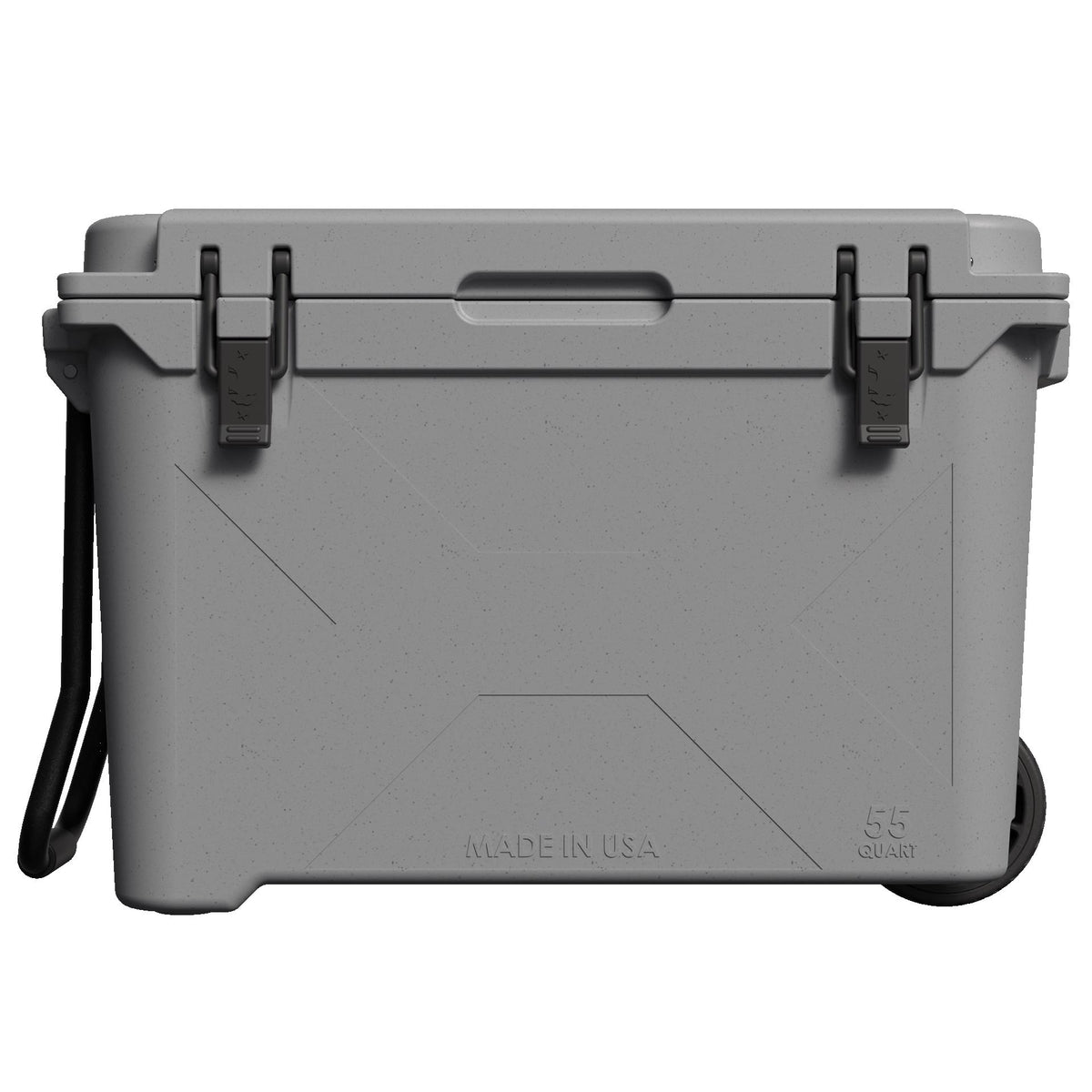 55 QT Wheeled Bison Cooler - Gray