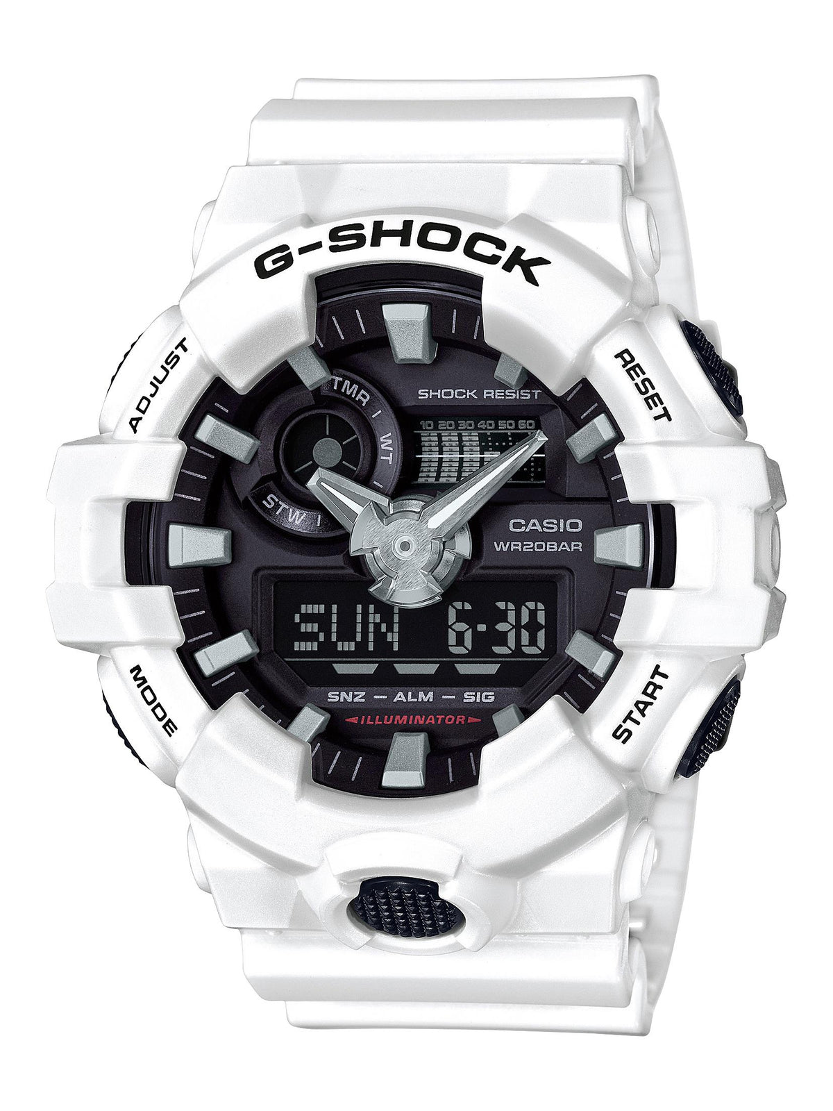 G-Shock Ana-Digi Watch White/Black
