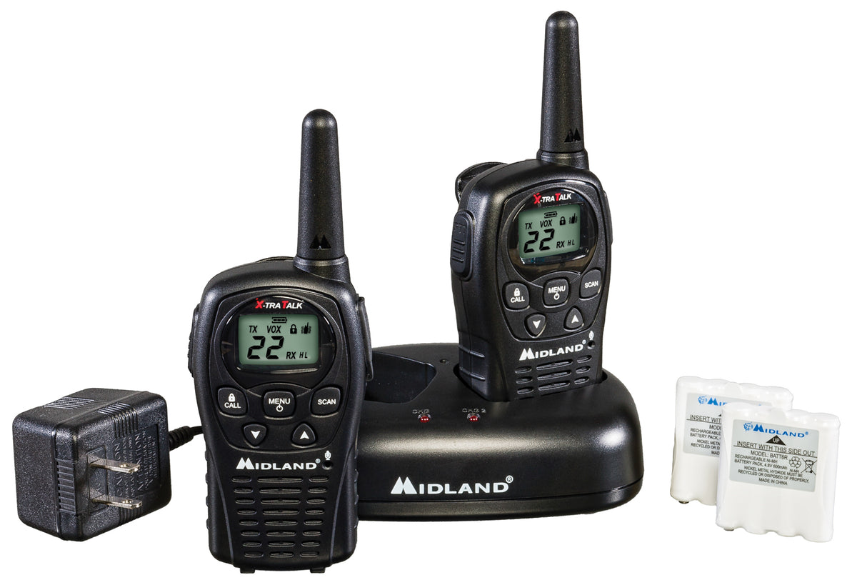 Midland 22 Ch 2-way Radios w/ 24 Mile Range Value Pack