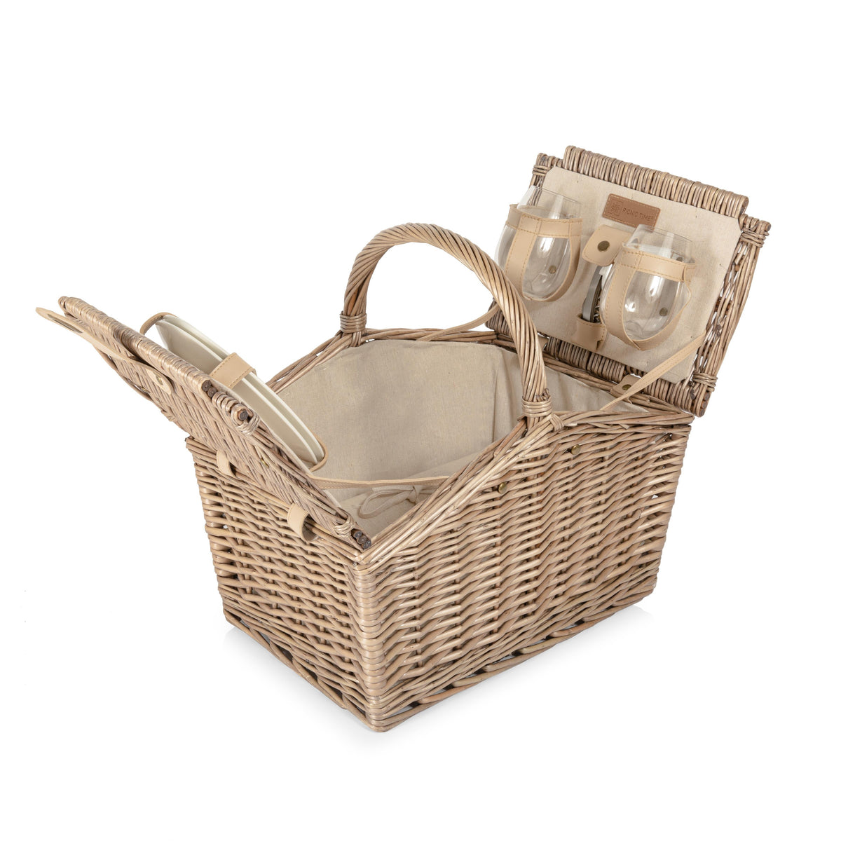 Picnic Time Piccadilly Basket - Natural Canvas