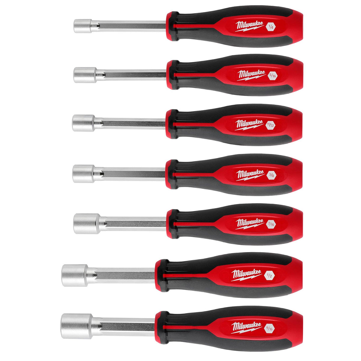 Milwaukee 7pc SAE HollowCore Magnetic Nut Driver Set