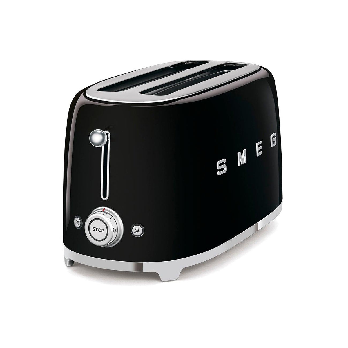 Smeg 2 Slot 4 Slice Toaster Black