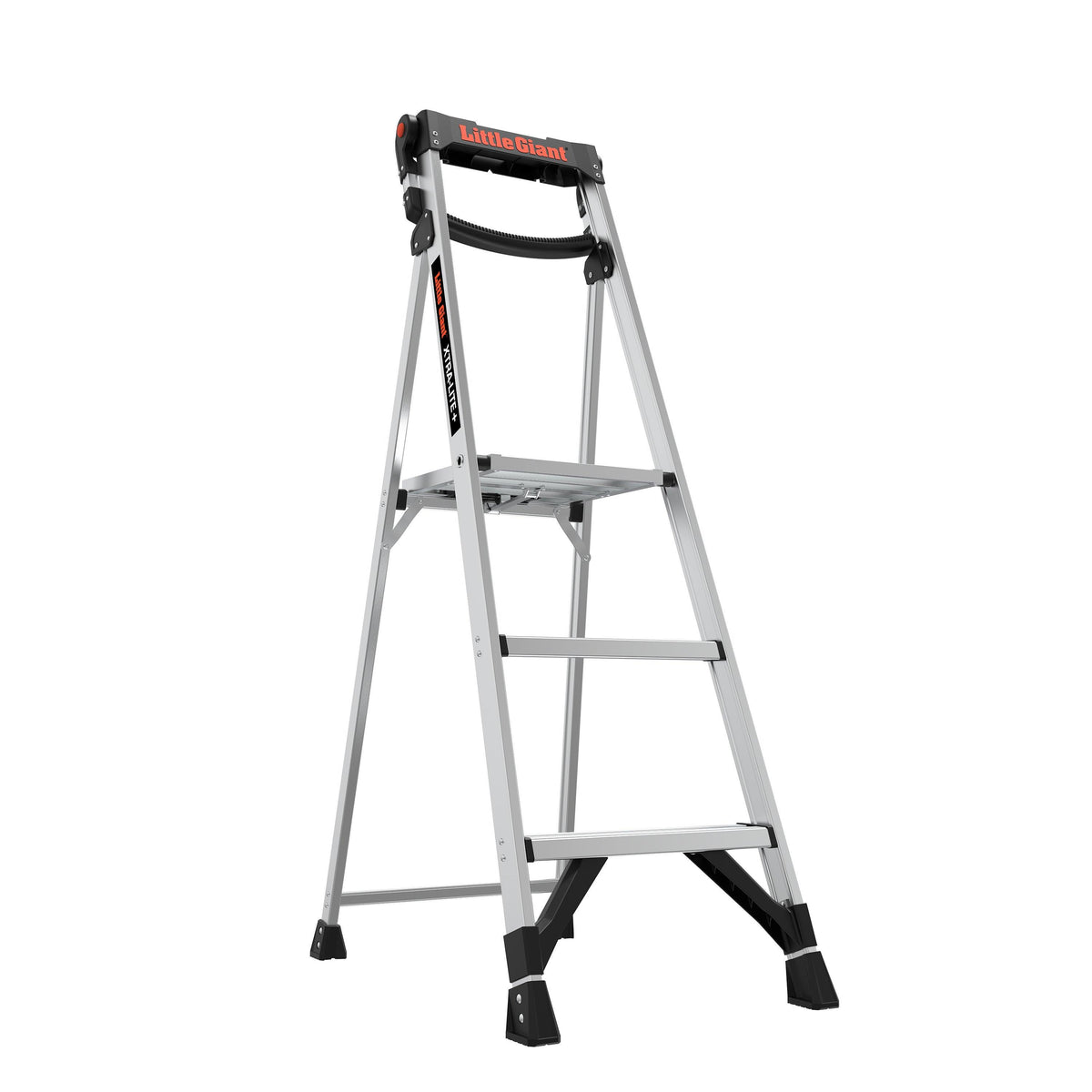 Little Giant Xtra-Lite Plus 5ft Aluminum Stepladder w/ Flip-Up Handrail