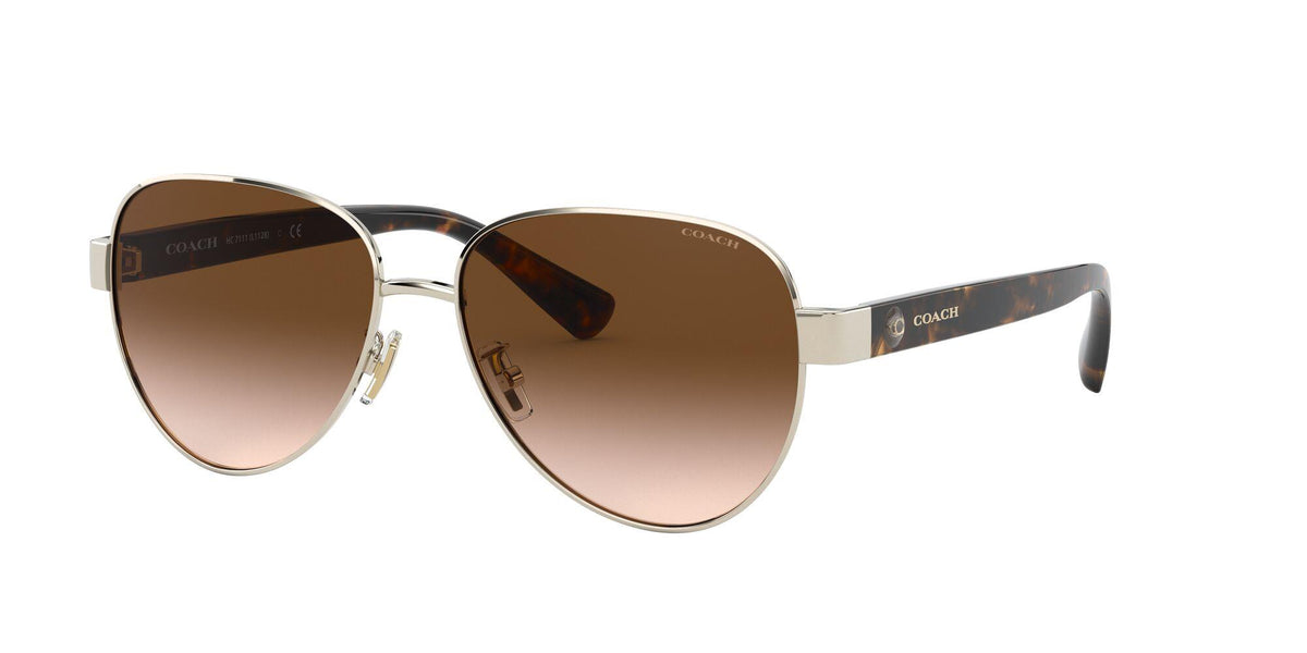 Coach Women's Sunglasses - Gold/Brown