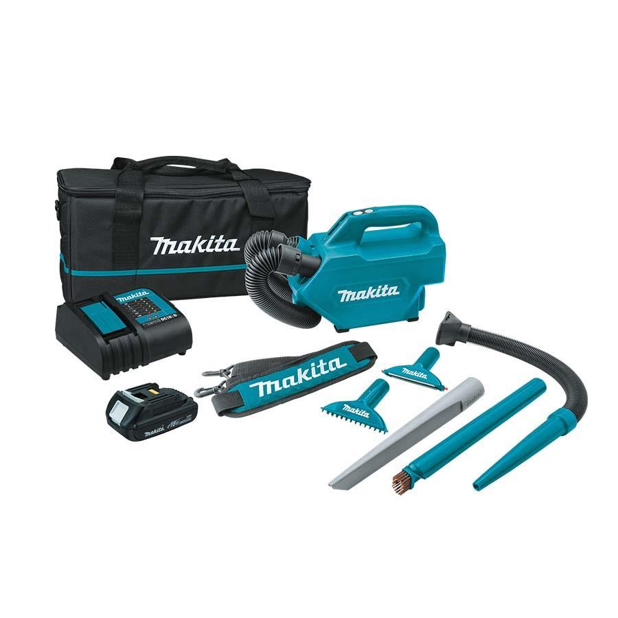 Makita 18V LXT Lithium-Ion Compact Handheld Canister Vacuum Kit, w/1 Battery