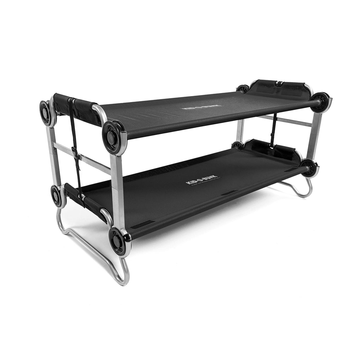 Disc-O-Bed Kid-O-Bunk Portable, Bunkable Cot System - Black