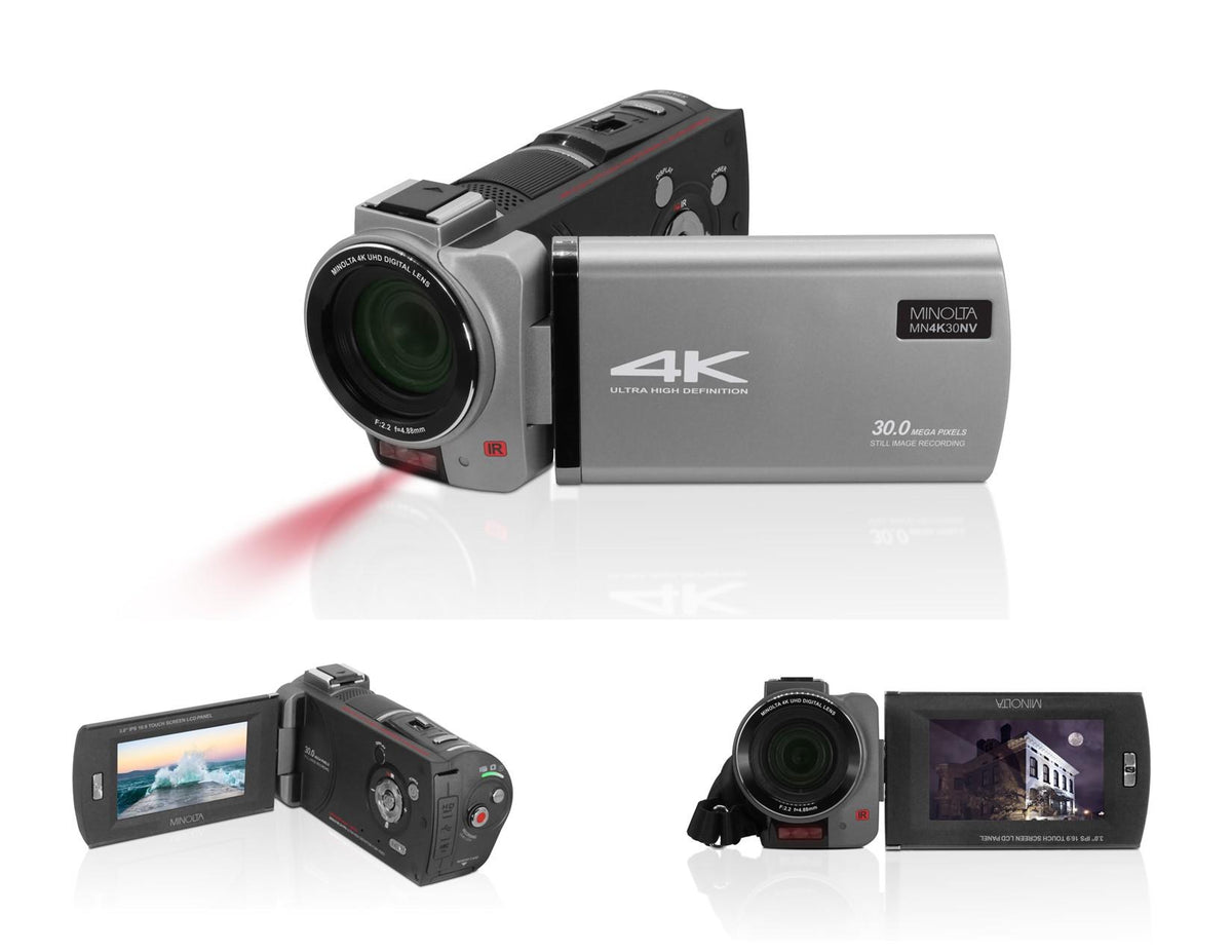 Minolta 4K Ultra HD Night Vision Camcorder