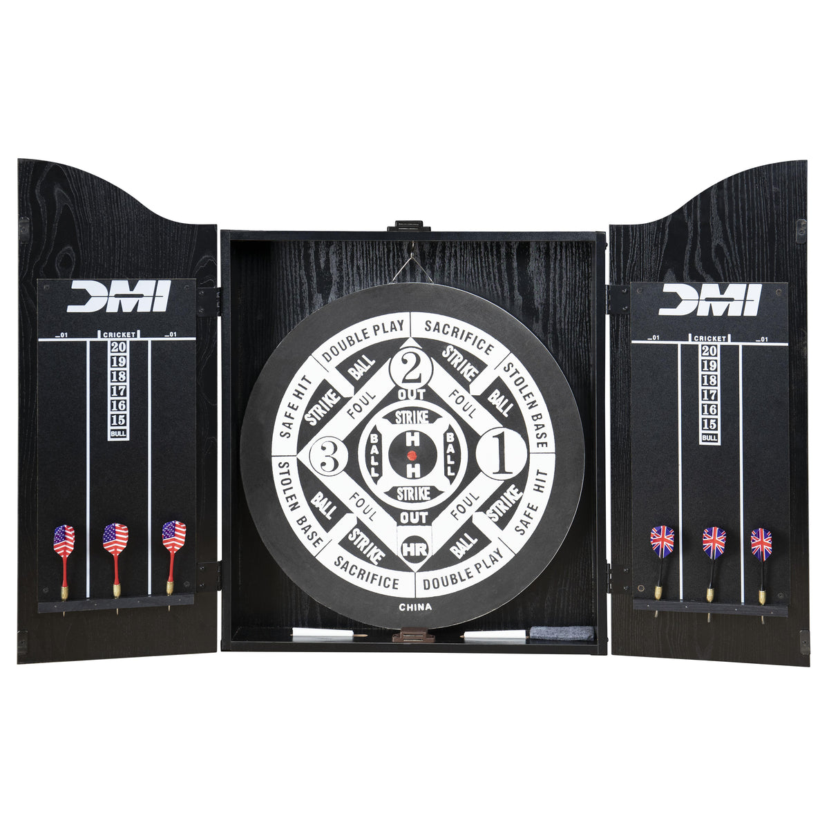 Escalade Sports DMI Sports - Black Recreational Dartboard Cabinet
