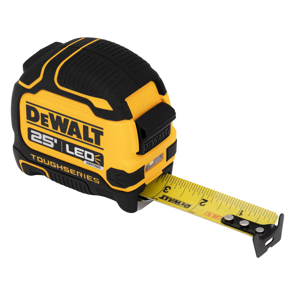 DeWalt TOUGHSERIES 25ft Lighted Tape Measure