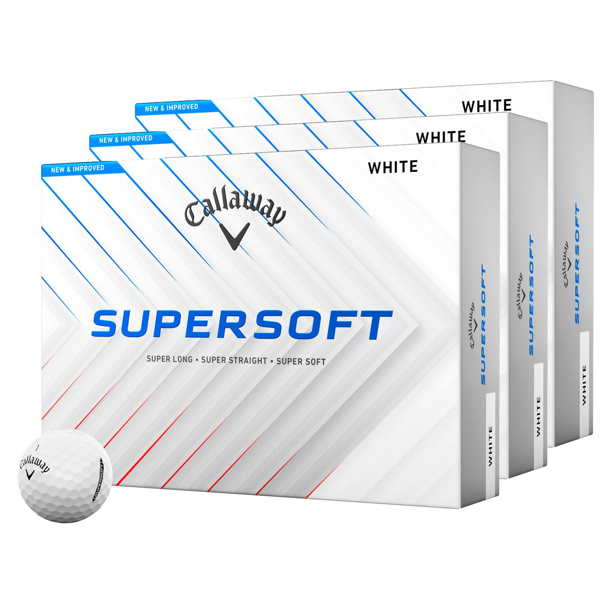 Callaway Supersoft White 2025 Golf Ball Kit - 3 Dozen