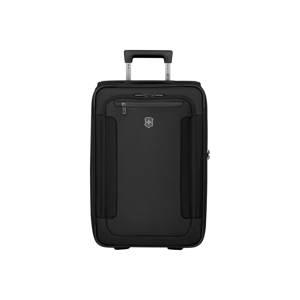 Victorinox Swiss Army Werks Traveler 7.0, 2-Wheel Frequent Flyer Carry-On, 2-Wheel Softside Expandable Cabin Case, Black