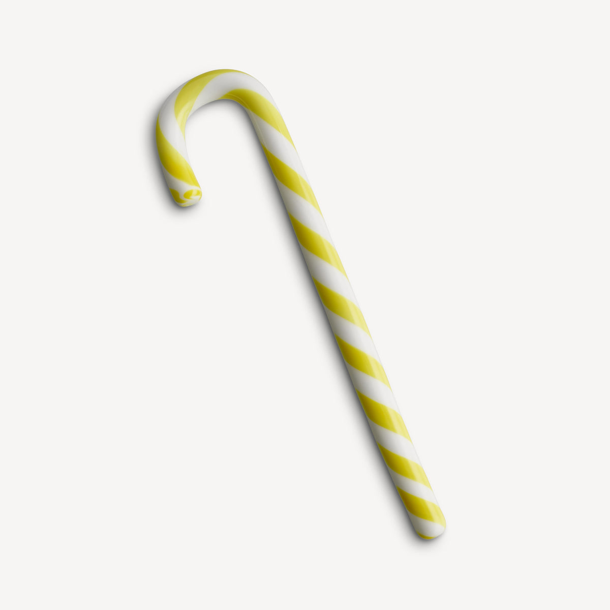 Kosta Boda Polka Candy Cane white/yellow