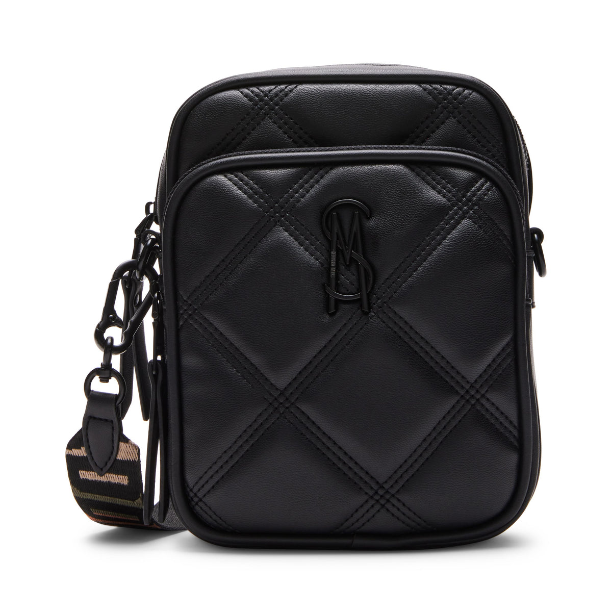Steve Madden BDRAKEE Quilted Phone Crossbody Bag - Black