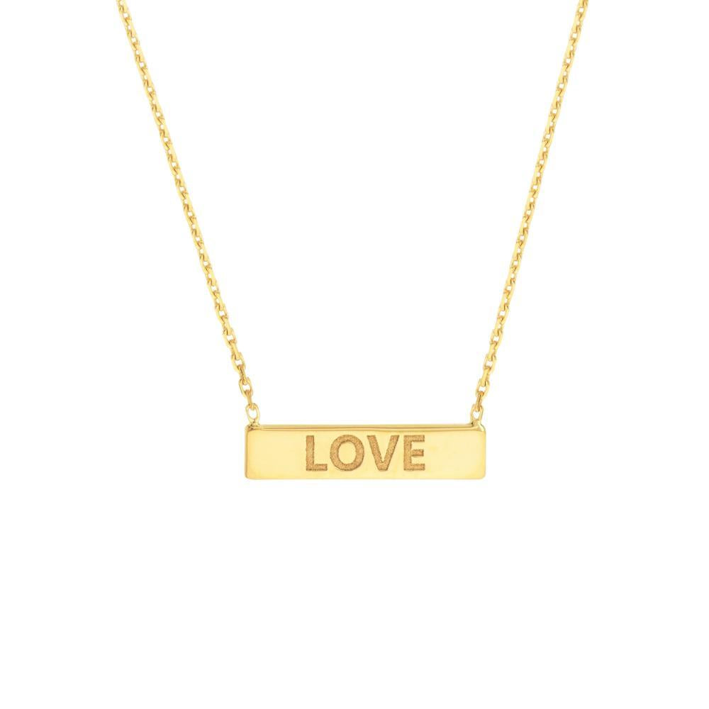 HAWLEY ST Mini Love Bar Adjustable 18" Necklace
