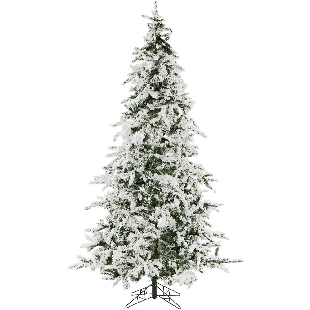 Fraser Hill 7.5-Ft. White Pine Snowy Artificial Christmas Tree
