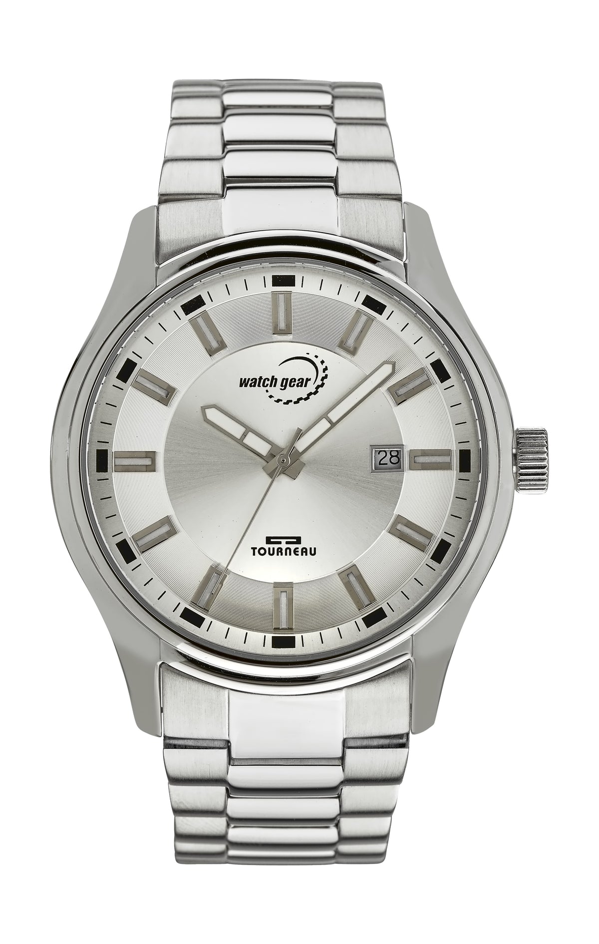 Watchgear by Tourneau Men's Silver Sunray Dial Watch