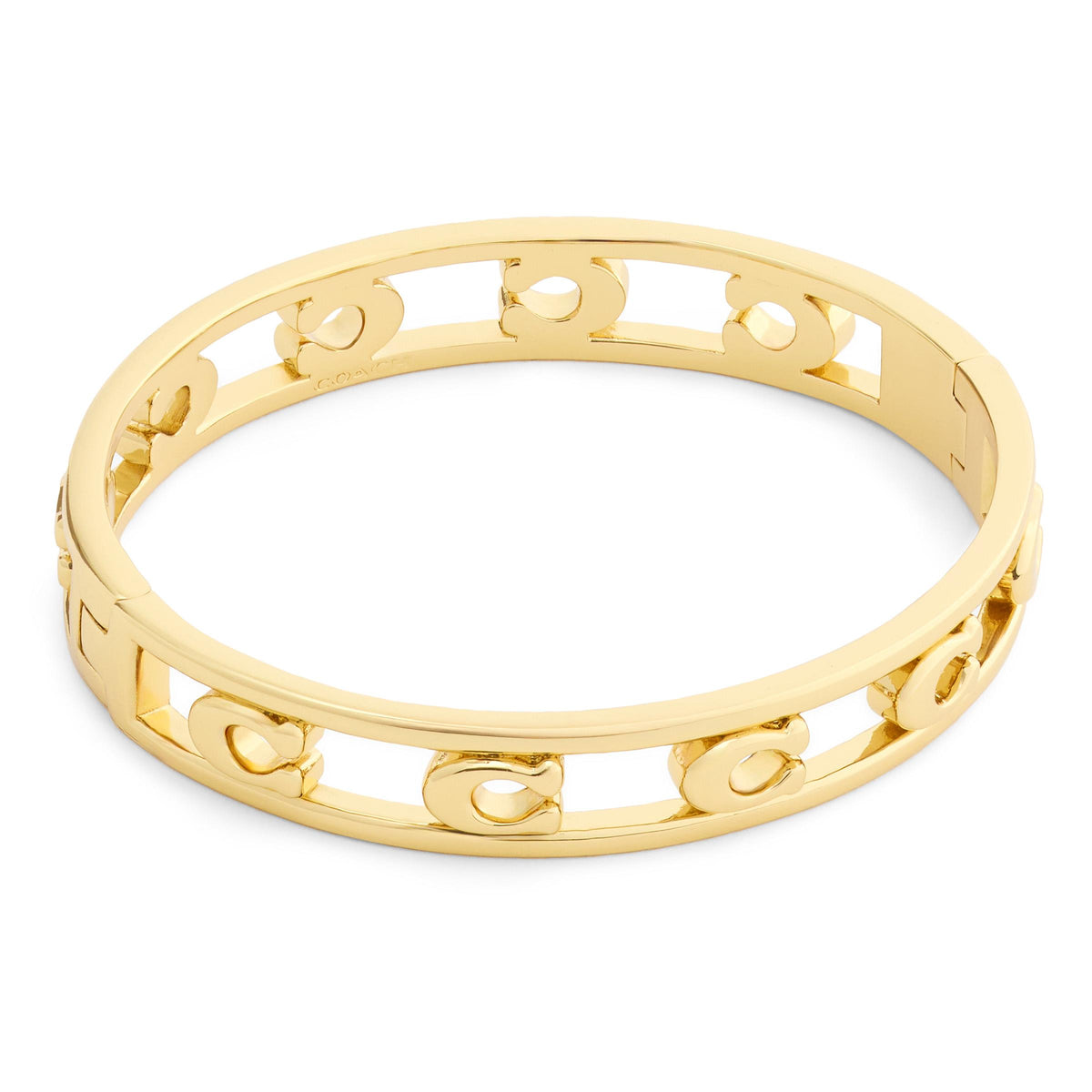 COACH Signature C Openwork Bangle Bracelet - Gold