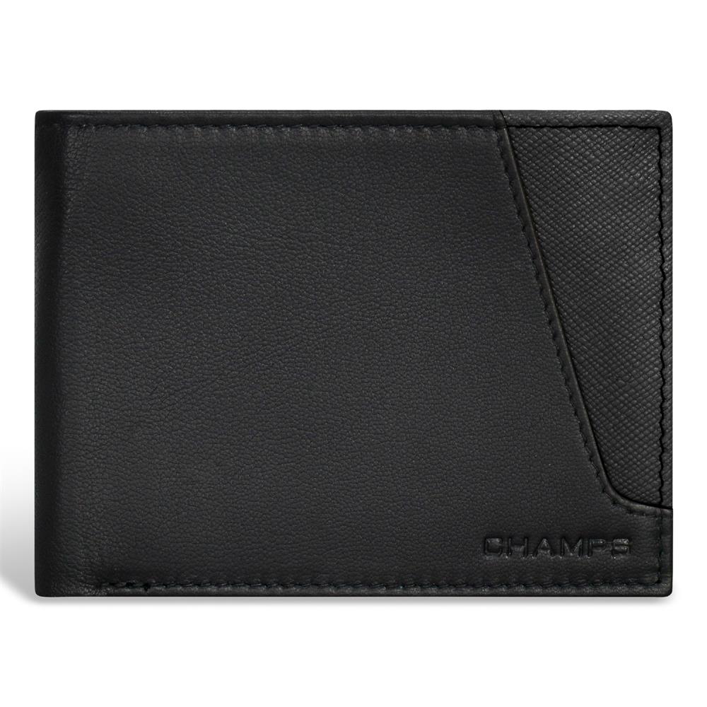 Champs Luggage Iconic Leather Top Wing Wallet Size 4.25"x3.5"