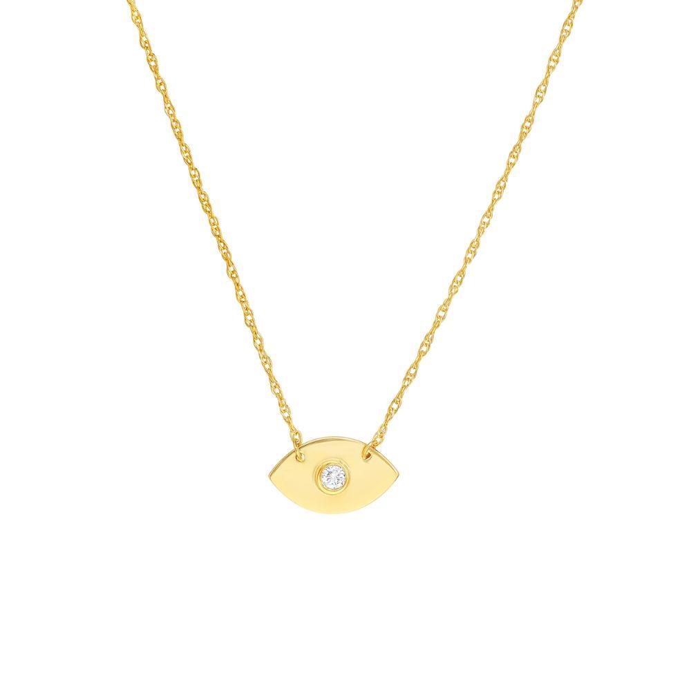 HAWLEY ST So You Diamond Evil Eye 18" Necklace
