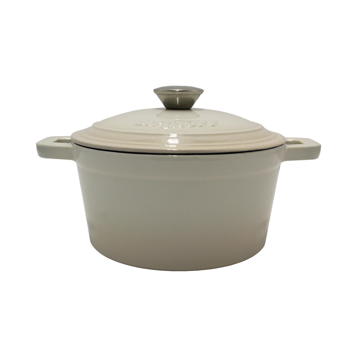 BergHOFF Neo 3qt Cast Iron Cov Dutch Oven, Meringue