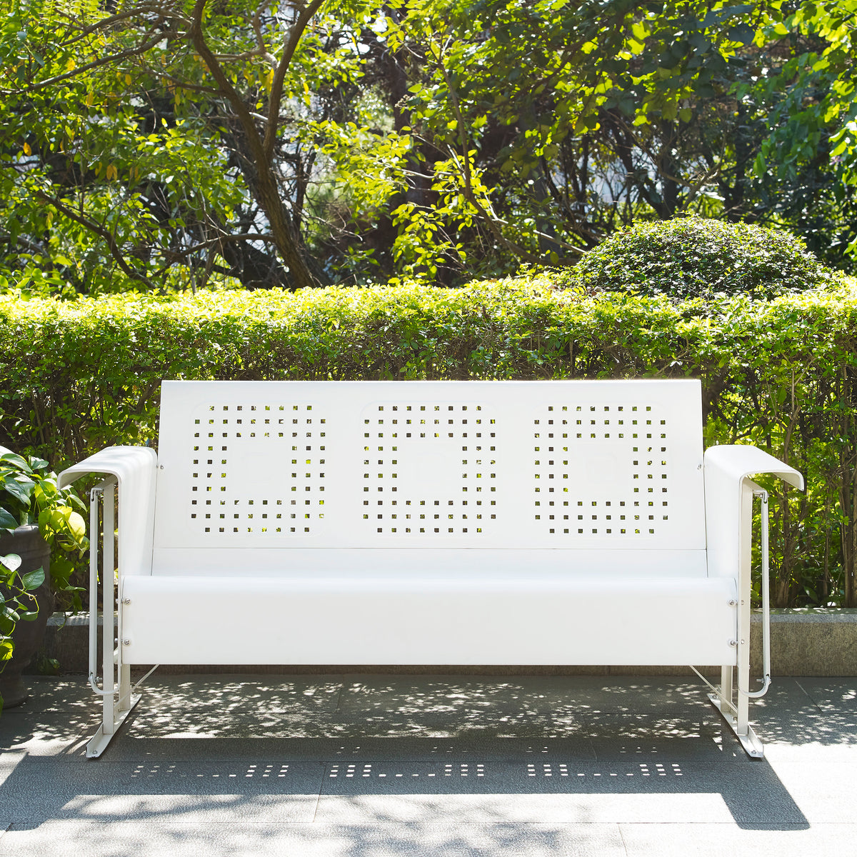 Crosley Outdoor Bates Retro Outdoor Sofa Glider