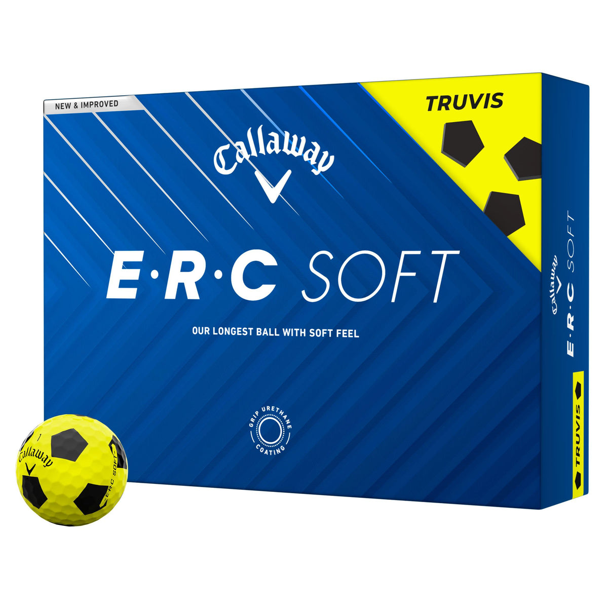 Callaway ERC Soft Truvis Yellow 2025 Golf Balls - 1 Dozen