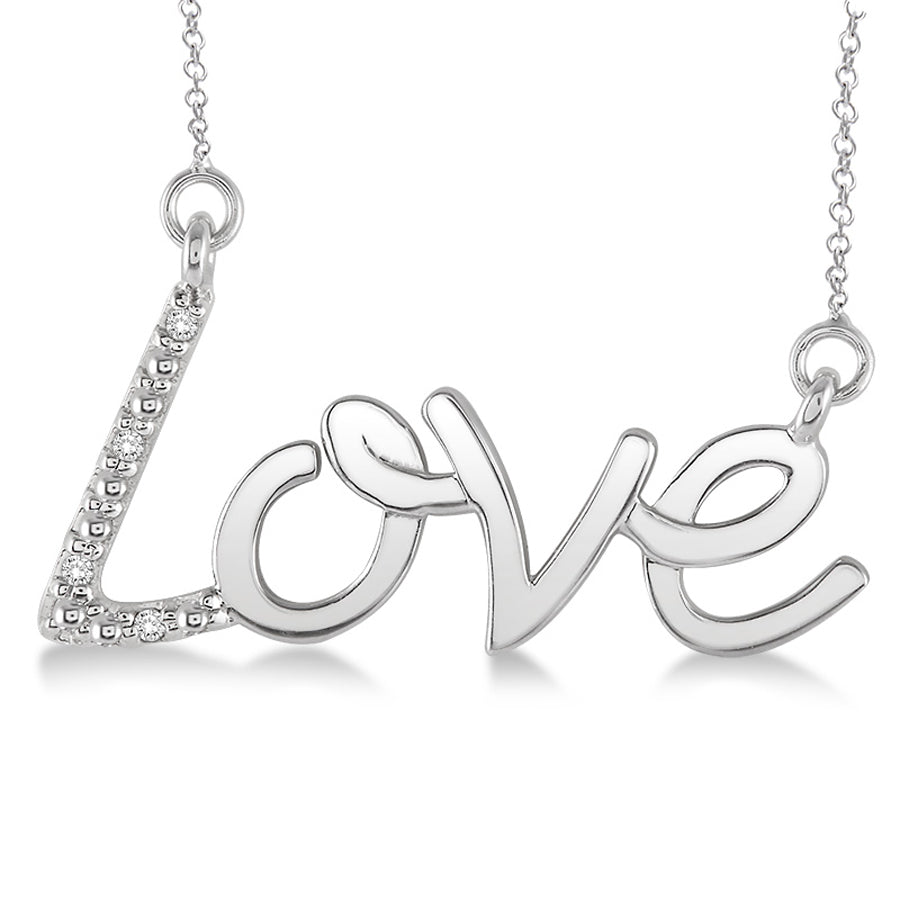 Jilco Inc Diamond LOVE Necklace