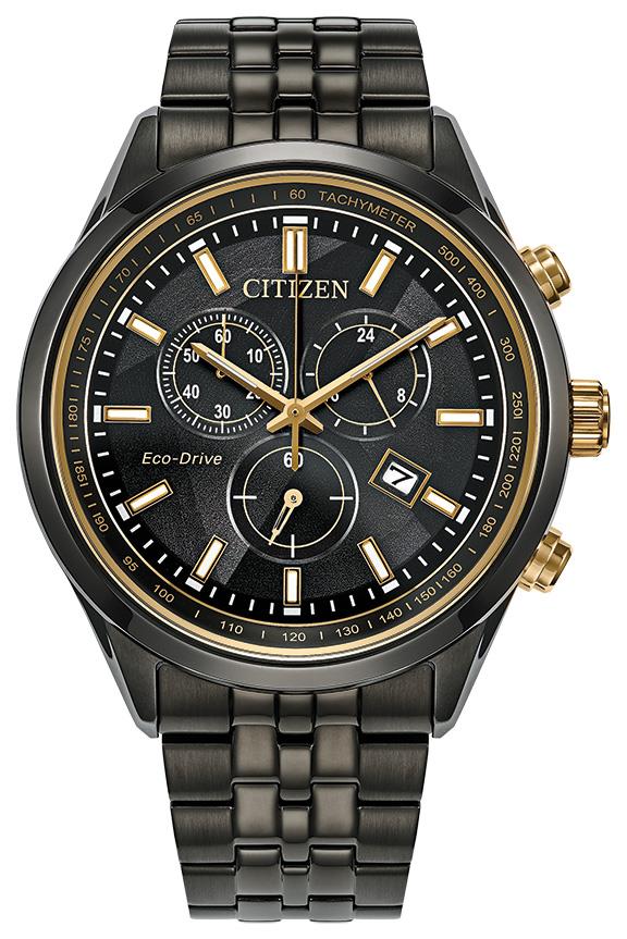 Citizen Watch Men's Eco-Drive Classic Stainless Steel Bracelet watch, Black dial