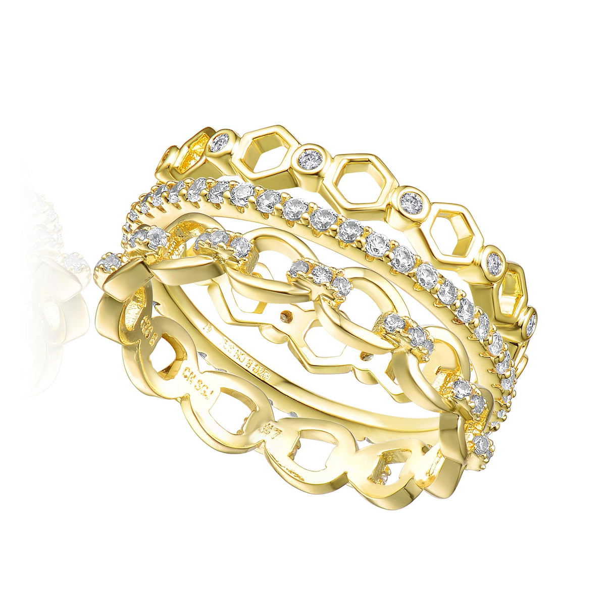 GENEVIVE Luxury Statement Ring Size 6
