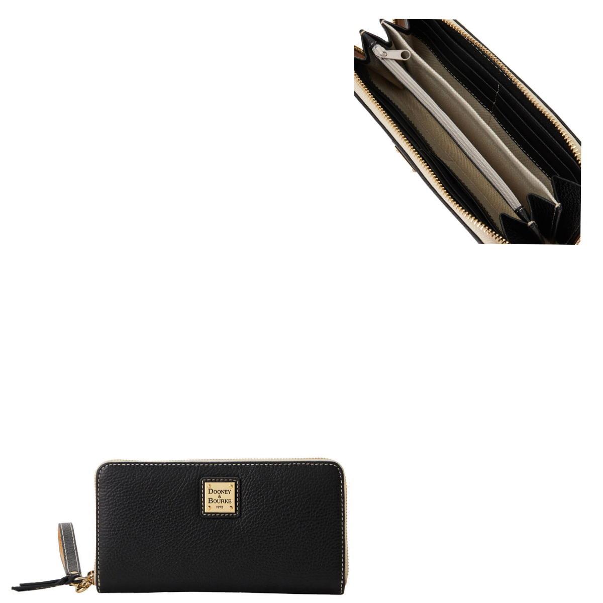 Dooney & Bourke Lucca Leather Large Zip Around Wristlet