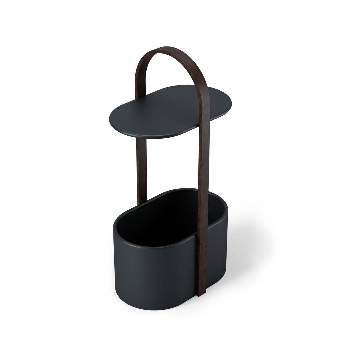 Umbra Bellwood Freestanding Storage/End Table Blk/Walnut