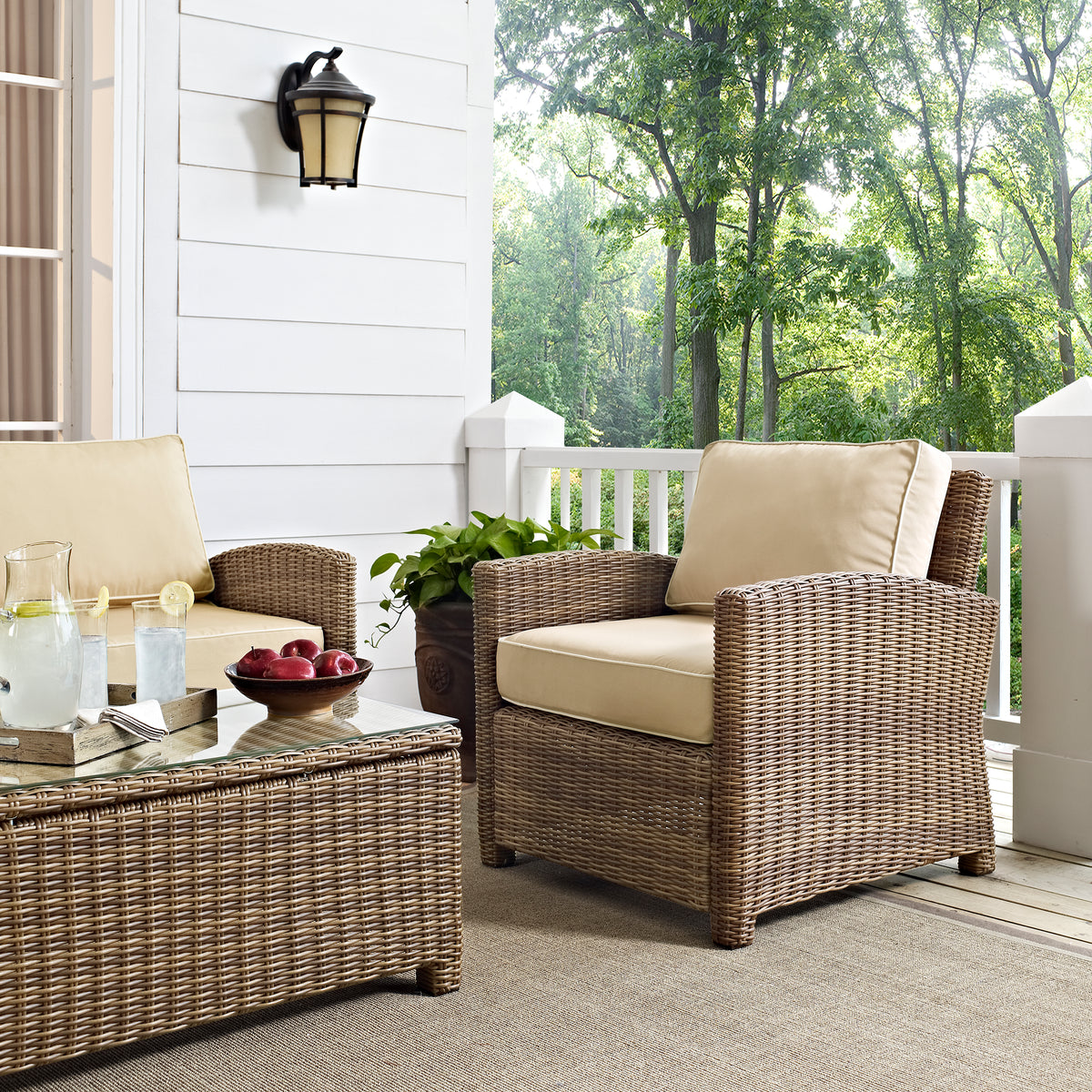 Crosley Outdoor Bradenton Wicker Outdoor Chair