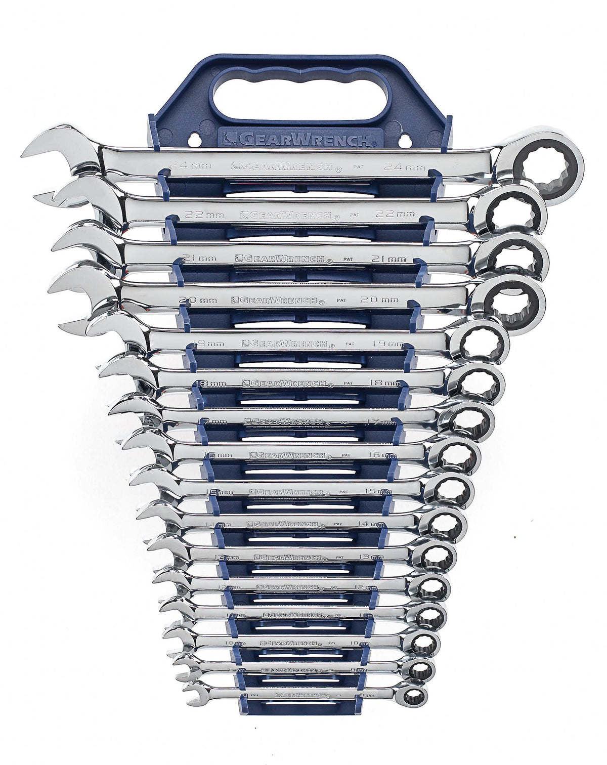 Apex GearWrench 16 Pc. Ratcheting Combination Wrench Set-Metric
