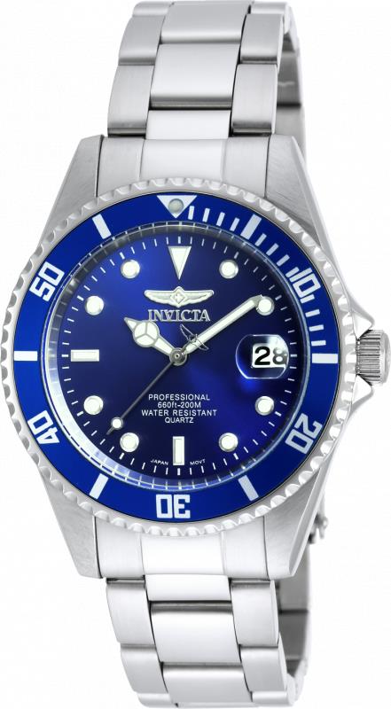 Invicta Men's Pro Diver Quartz 3 Hand Blue Dial Watch