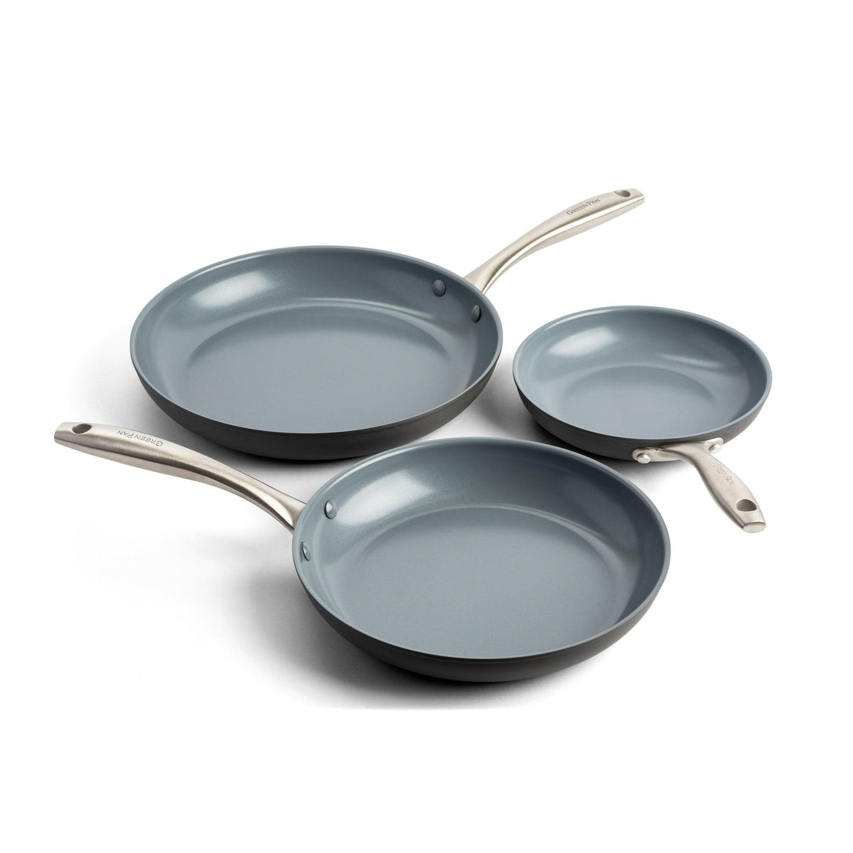 GreenPan Lima 3pc Ceramic Nonstick Fry Pan Set