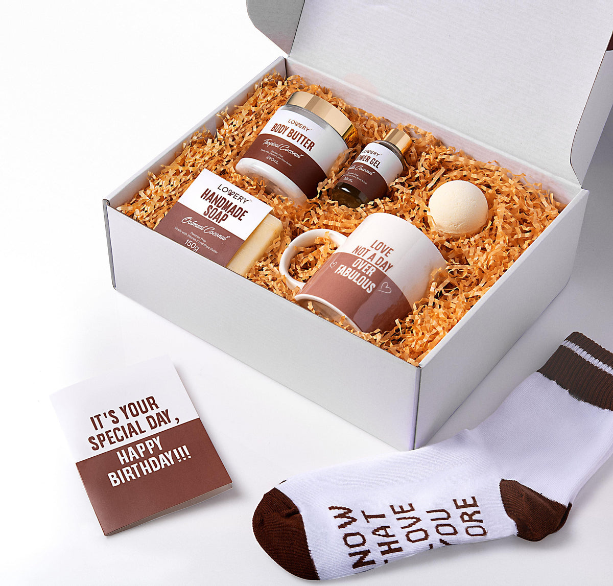 Lovery Birthday Inspirational Spa Gift Box Size 9 pieces