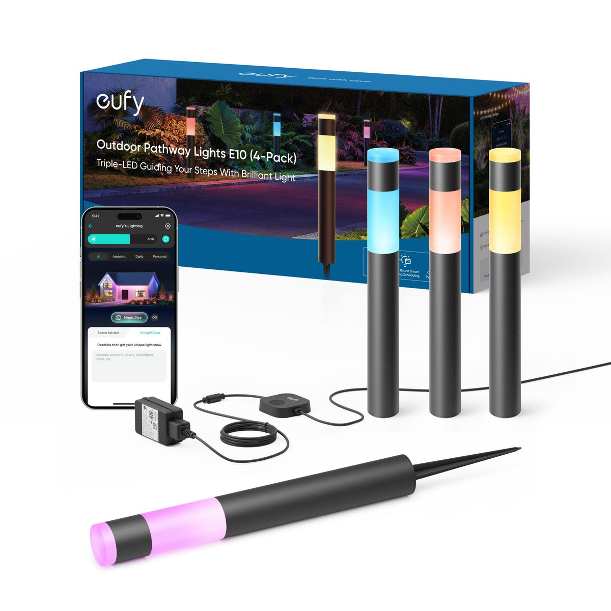 Eufy Outdoor Pathway Lights E10 4-Pack