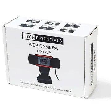 Bella Home Tech Essentials Black 720DP Webcam