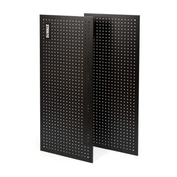 JS Products Dewalt 2-Piece Metal Pegboard Kit for 4' Industrial Storage Rack (DXST4500 Series)